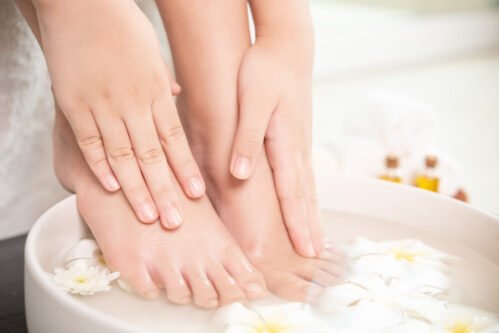 Trattamento di pedicure